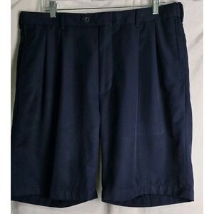 Jos A Bank Golf Shorts Men's 36 Khaki Pleated Pockets‎ 8" Inseam